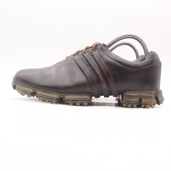 Adidas Tour 360 LTD Golf Shoes Men’s 8 Brown Leather Soft Spike Cleat 737180 main image 6